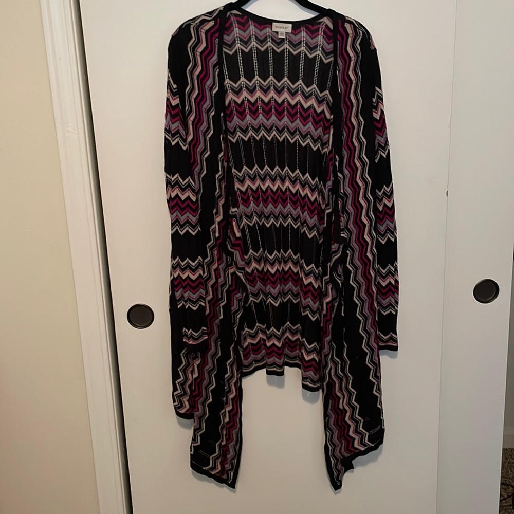 Avenue: Knitted Chevron Long Sleeve Sweater (14/16)